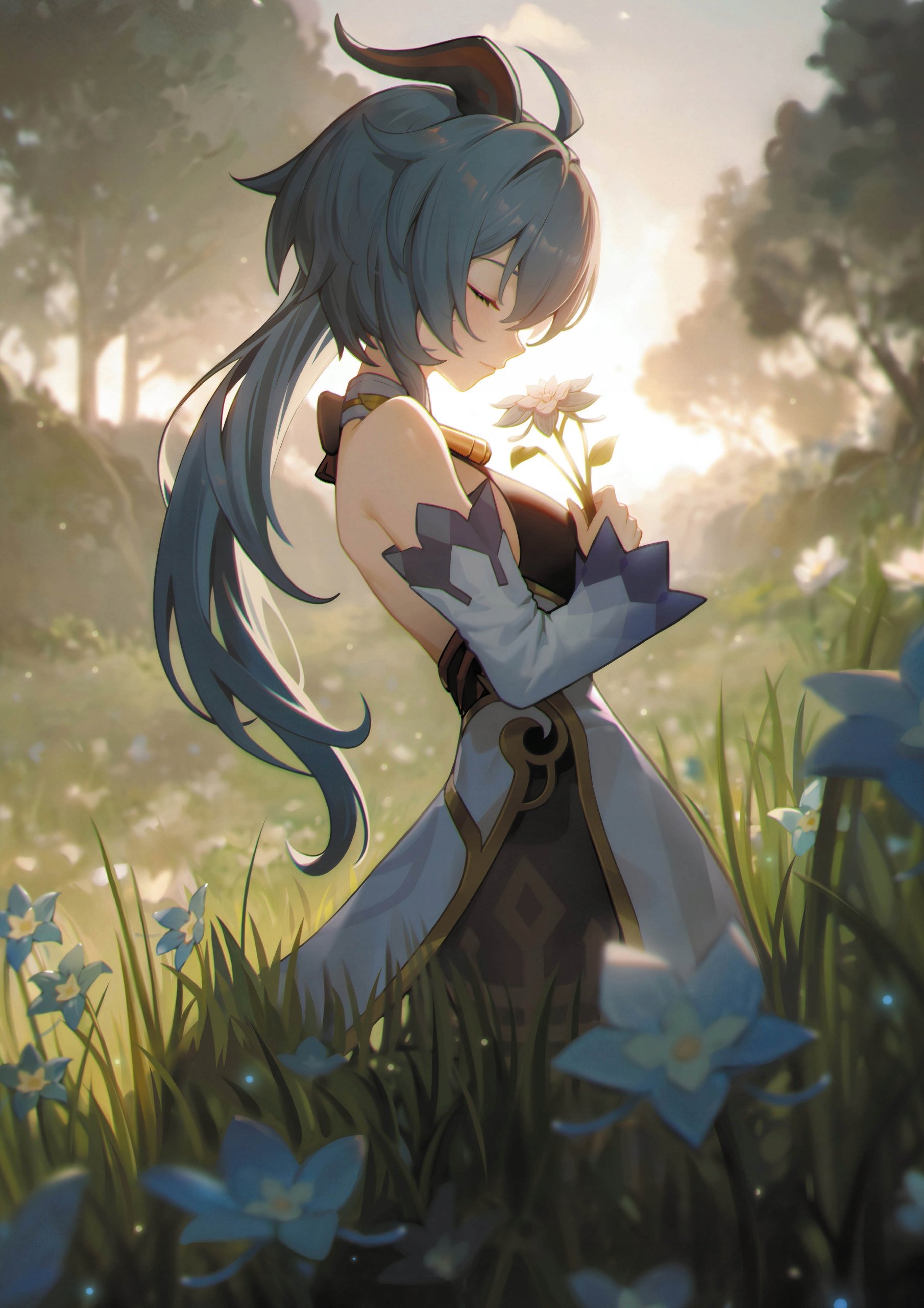 Plakat A1 Genshin Impact Anime Gra Ganyu