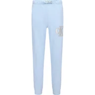 Spodnie sportowe damskie - CALVIN KLEIN JEANS Spodnie dresowe | Regular Fit - miniaturka - grafika 1