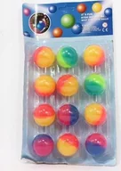 Piłki dla dzieci - Pierot Piłeczki kauczukowe 40mm 12szt/op XYR01 07840 - miniaturka - grafika 1