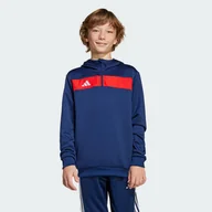 Bluzy dla dziewczynek - Bluza z kapturem Tiro 25 Essentials Sweat Kids - Adidas - miniaturka - grafika 1