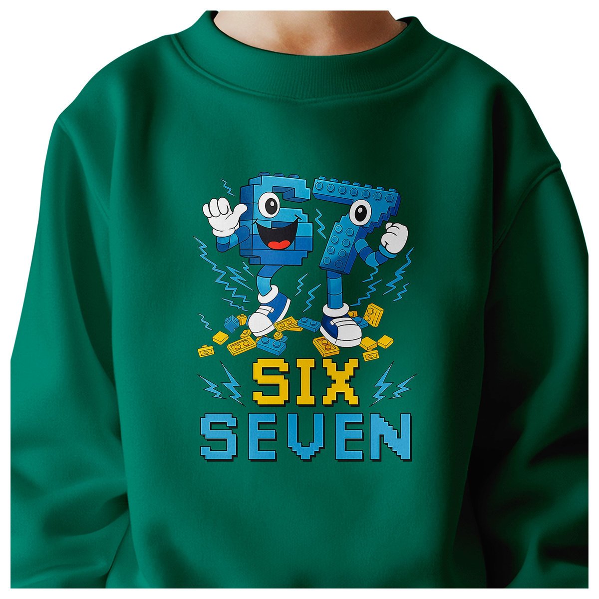 BLUZA DZIECIĘCA 67 SIX SEVEN KLOCKI VIRAL DLA CHŁOPCA DZIEWCZYNKI 110-116