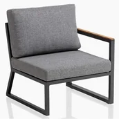 Fotele i krzesła ogrodowe - KETTLER modułowe krzesło ogrodowe OCEAN Skid z drewna tekowego, część skrajna prawa, 105537-7300 - miniaturka - grafika 1