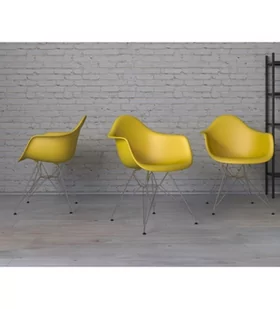 D2.Design Krzesło P018 PP oliwkowe, chrom nogi 48990 - Krzesła - miniaturka - grafika 3