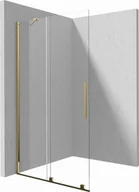 Ścianki i drzwi prysznicowe - Deante PRIZMA Ścianka prysznicowa walk-in - przesuwna 100cm wykończenie złote - miniaturka - grafika 1