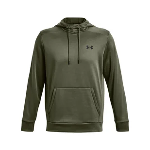 Męska Bluza UNDER ARMOUR UA ARMOUR FLEECE HOODIE 1373353-390 – Oliwkowy - Bluzy męskie - miniaturka - grafika 1
