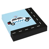 Urodziny dziecka - AMSCAN Serwetki urodzinowe Radiowóz Policyjny - 33 cm - 20 szt. - miniaturka - grafika 1