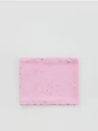 Apaszki i szaliki damskie - Reserved - Bawełniany komin z nadrukiem - różowy - miniaturka - grafika 1