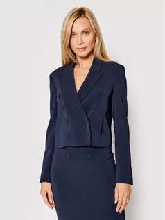 Marynarki i żakiety damskie - Patrizia Pepe Żakiet 8S0382/A6F5-C318 Granatowy Slim Fit - grafika 1