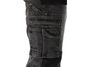 SPODNIE ROBOCZE MONTERSKIE STRETCH JEANS STEEL GREY ROZM. L/XL - Odzież robocza - miniaturka - grafika 11