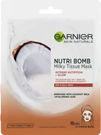 Maseczki do twarzy - Garnier Skin Naturals Maseczka na tkaninie odżywczo-rozświetlająca Nutri Bomb 1szt - miniaturka - grafika 1