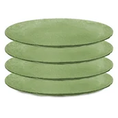 Talerze - Koziol Zestaw talerzy Club 260mm Nature Leaf Green 5005703 4 szt. - miniaturka - grafika 1