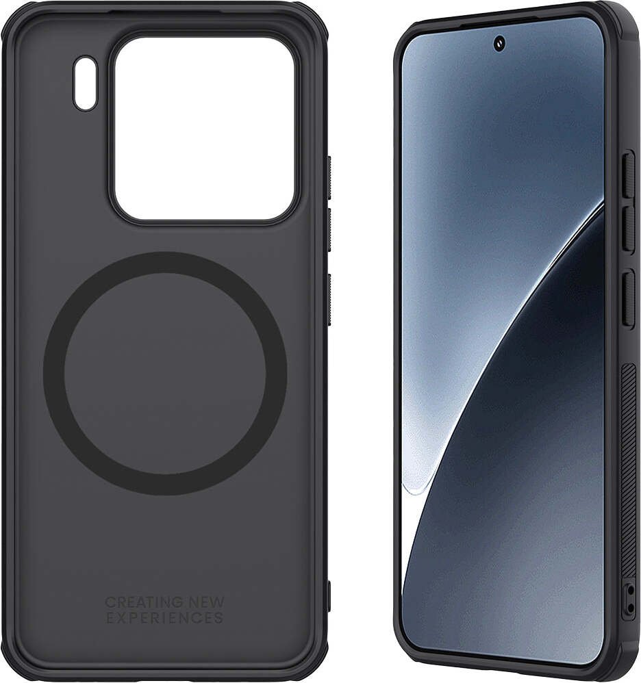 Etui na telefon komórkowy Xiaomi 15, Nillkin Frosted Shield Pro Magnetic, czarny
