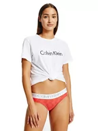 Majtki damskie - CALVIN KLEIN MAJTKI DAMSKIE BIKINI 1 PARA RED 000QD3752E W2Q - Rozmiar: XS - miniaturka - grafika 1
