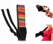 Paski, szelki, uprzęże foto - Pasek Na Szyję Do Aparatu Fotograficznego Kolorowy - miniaturka - grafika 1