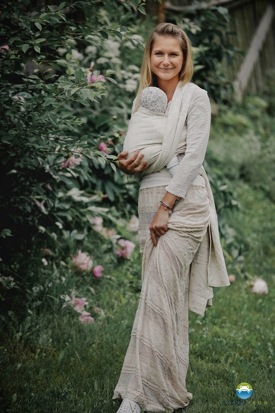 Little Frog Chusta żakardowa Little Frog - Summer Meadow 4,6 m