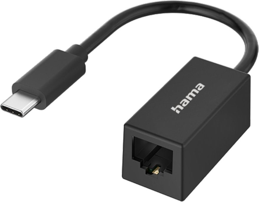 Hama Network Adapter USB-C - LAN melna - Adapteris 00300023