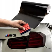 Akcesoria tuningowe - Folia Do Przyciemninia Lamp Jasny Czarny 100cm Na Przednie Tylne Reflektory - miniaturka - grafika 1