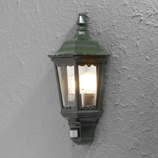 Konstsmide Kinkiet zewnętrzny Firenze, czujnik, zielony - Lampy ogrodowe - miniaturka - grafika 1