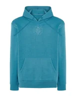 Bluzy męskie - Bluza z kapturem Znak Zodiaku Panna Minimalistyczny Styl Niebieska L - miniaturka - grafika 1