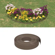 Ogrodzenia - Obrzeża ogrodowe, 5 szt., brązowe, 10 m, 10 cm, polietylen - miniaturka - grafika 1