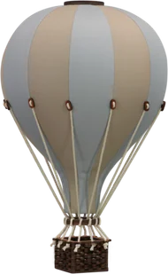 Balon dekoracyjny beż + błękit rozmiar m - Wyposażenie pokoiku dziecięcego - miniaturka - grafika 1
