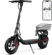 Hulajnogi elektryczne - Hulajnoga elektryczna 12" 350W z siedziskiem koszykiem 20km/h składana - miniaturka - grafika 1