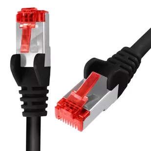 Kabel RJ45 CAT 6 S/FTP AWG27 LSZH czarny 20m - Pozostałe akcesoria sieciowe - miniaturka - grafika 1