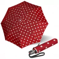 Parasole - KNIRPS T.200 DOT ART RED - elegancki damski parasol w pełni automatyczny - miniaturka - grafika 1