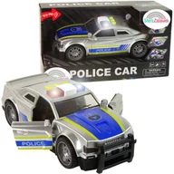 Samochody i pojazdy dla dzieci - Auto Policja Światła Dźwięki gumowe koła otwierane drzwi Radiowóz Duże 1:14 - miniaturka - grafika 1