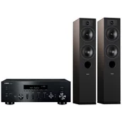 Zestawy stereo - Zestaw stereo YAMAHA MusicCast R-N600A Czarny + INDIANA Line Tesi 5 Czarny - miniaturka - grafika 1