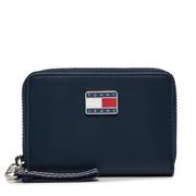 Mały Portfel Damski Tommy Jeans Tjw City-Wide Small Za AW0AW15940 Granatowy