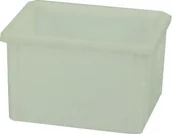Pojemniki przemysłowe - Artech Pojemnik magazynowy, wym. 40 x 30, kolor, atest na kontakt z żywnością biały - miniaturka - grafika 1