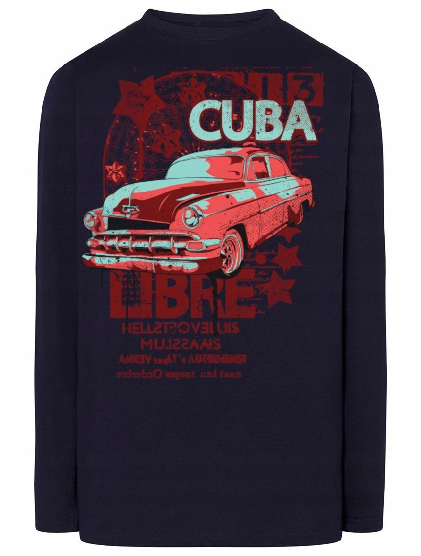 Longsleeve męski nadruk Cuba Libre Rozm.3XL