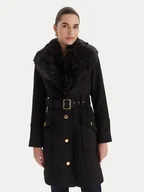 Płaszcze damskie - Marciano Guess Płaszcz wełniany 5BGL26 1799Z Czarny Regular Fit - miniaturka - grafika 1