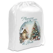 Ozdoby bożonarodzeniowe - WOREK na Prezenty Świąteczne Personalizowany - miniaturka - grafika 1