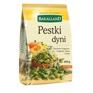 Ziarna i nasiona roślin strączkowych - Bakalland BAK PESTKI DYNI ŁUSKANE 400G 29732336 - miniaturka - grafika 1