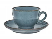 Filiżanki - Ambition Craft Filiżanka Porcelanowa 220 Ml Ze Spodkiem 14,5 Cm Niebieska - miniaturka - grafika 1