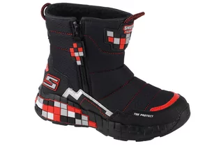 Śniegowce damskie - Skechers Mega Craft - Cuboforce 402198L-Bkrd, Dla Chłopca, Śniegowce, Czarne - grafika 1