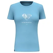Koszulki i topy damskie - Salewa Pure Heart Dry T-shirt damski, niebieski (Air Blue), L - miniaturka - grafika 1