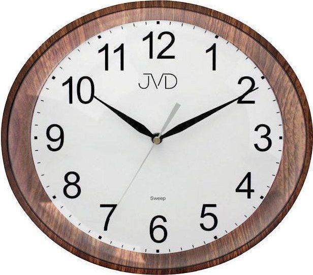 JVD Zegar ścienny JVD HP664.10 Owalny Cichy mechanizm