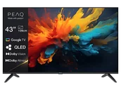 Telewizory - PEAQ QLED PTV 43GQU-5025T 43" 4K Google TV Dolby Vision Czarny - miniaturka - grafika 1