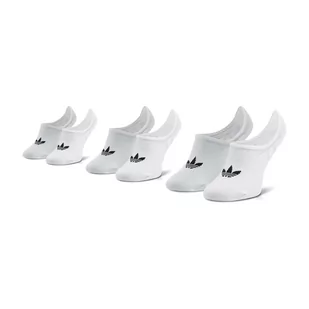Adidas Zestaw 3 par stopek unisex No-Show Socks 3P FM0676 White - Skarpetki damskie - miniaturka - grafika 1