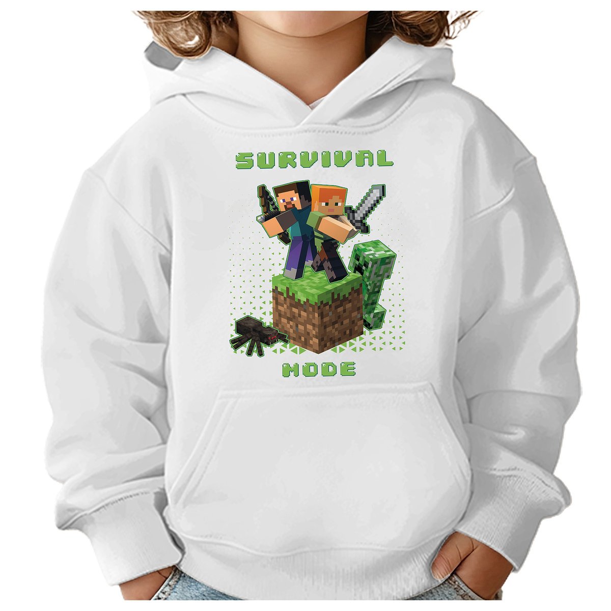 BLUZA DZIECIĘCA MINECRAFT 122-128 DLA DZIEWCZYNKI CHŁOPCA PREZENT
