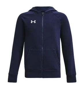 Under Armour Chłopięca bluza polarowa z kapturem i zamkiem błyskawicznym - Bluzy dla chłopców - miniaturka - grafika 1