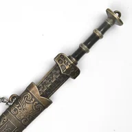 Breloki - Yue Gou Jian Sword 22 cm Metal Brelok Replika Historyczna - miniaturka - grafika 1