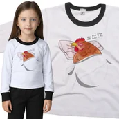 Piżamy dla dziewczynek - Piżama dziecięca Śpiąca Kura 98/104 - VoloDonum - miniaturka - grafika 1