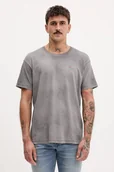 Koszulki męskie - Diesel t-shirt bawełniany T-NORM-T8 męski kolor szary wzorzysty A18486.0PLBU - miniaturka - grafika 1