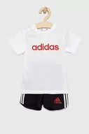 Komplety damskie - Adidas komplet bawełniany dziecięcy I LIN CO T kolor biały - adidas - miniaturka - grafika 1