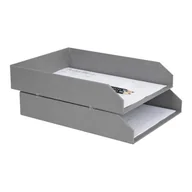 Akcesoria na biurko - Kartonowe organizery na dokumenty zestaw 2 szt. Hakan – Bigso Box of Sweden - miniaturka - grafika 1
