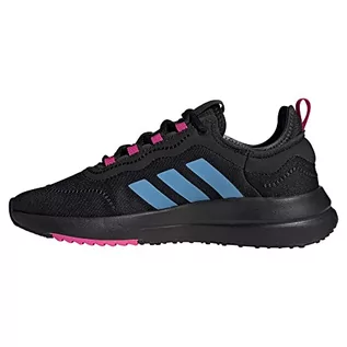 Trampki damskie - adidas Fukasa Run, Trampki damskie, Core Black Blue Fusion Met Lucid Fuchsia, 40.5 EU - grafika 1